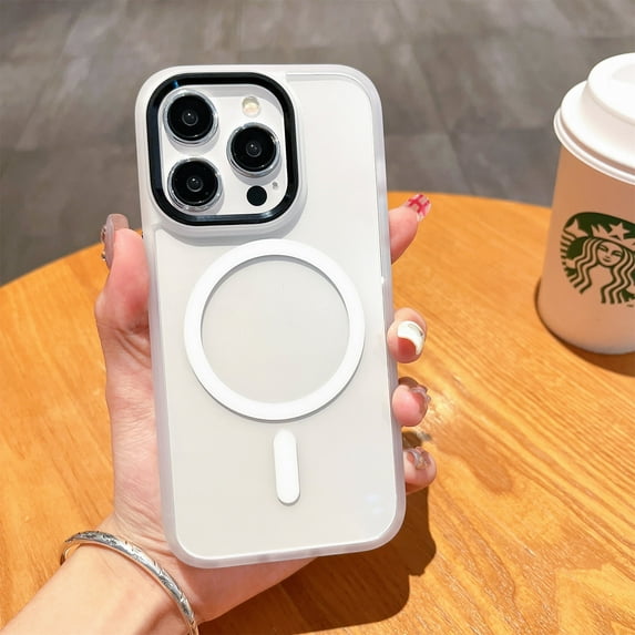 Allytech Mangetic Case for Apple iPhone 15 Pro Max, Compatible with Magsafe Clear Back Cover Wireless Charging Support Anti-Yellow Shockproof Phone Case for iPhone 15 Pro Max - Clear