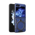 thumbnail image 1 of Allytech Mangetic Case for Samsung Galaxy Z Flip6 6G, Ring Stand Shockproof Rugged Hybrid Compatible Car Mount Bumper Anti-Scratch Phone Case Cover for Galaxy Z Flip6 - Blue, 1 of 12