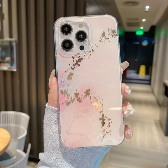 Allytech Marble Case for Apple iPhone 15 6.1", Ultra Slim Fit Luxury Marble Back Cover for Girls Women Anti-Scratch Shockproof Bumper Phone Case for iPhone 15 - Gold White