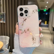 Allytech Marble Case for Apple iPhone 15 6.1", Ultra Slim Fit Luxury Marble Back Cover for Girls Women Anti-Scratch Shockproof Bumper Phone Case for iPhone 15 - Gold White