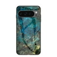 thumbnail image 1 of Allytech Marble Case for Google Pixel 9 / 9 Pro 2024, Tempered Glass Back Cover Anti-Scratch Shockproof Protective Bumper Case Cover for Google Pixel 9 / 9 Pro - Jade, 1 of 7
