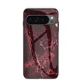 thumbnail image 1 of Allytech Marble Case for Google Pixel 9 / 9 Pro 2024, Tempered Glass Back Cover Anti-Scratch Shockproof Protective Bumper Case Cover for Google Pixel 9 / 9 Pro - Red Marble, 1 of 7
