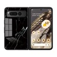 thumbnail image 1 of Allytech Marble Case for Google Pixel Fold 2023, Tempered Glass Back Cover Anti-Scratch Shockproof Protective Bumper Case Cover for Google Pixel Fold - Black, 1 of 6