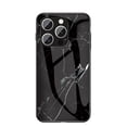 thumbnail image 1 of Allytech Marble Case for iPhone 16 Plus 2024, Tempered Glass Back Cover Anti-Scratch Shockproof Protective Bumper Case Cover for iPhone 16 Plus - Black, 1 of 8