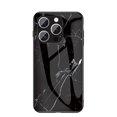 thumbnail image 1 of Allytech Marble Case for iPhone 16 Pro Max 2024, Tempered Glass Back Cover Anti-Scratch Shockproof Protective Bumper Case Cover for iPhone 16 Pro Max - Black, 1 of 8