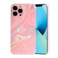 thumbnail image 1 of Allytech Marble Design Case for iPhone 13 Pro Max 2021(6.7"), iPhone 13 Pro Max Case for Women Girls Men, Thin Full-Body Protective Scratch-Free Cute Drop Proof Case for iPhone 13 Pro Max, Pink Marble, 1 of 6