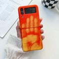 thumbnail image 1 of Allytech Matte Case for Samsung Galaxy Z Flip3 - [Drop Protection] - Ultra Thin Lightweight Shockproof Cover with Color Changing Effect for Women Men for Samsung Galaxy Z Flip3, Red/Orange, 1 of 7