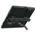 thumbnail image 1 of Allytech Matte Case for Samsung Galaxy Z Fold4, [Rugged PC + TPU], Heavy Duty Hinge Protection Anti-Scratch Anti- Fingerprint Shockproof Case with Hidden Kickstand & Pen Holder, Black, 1 of 6