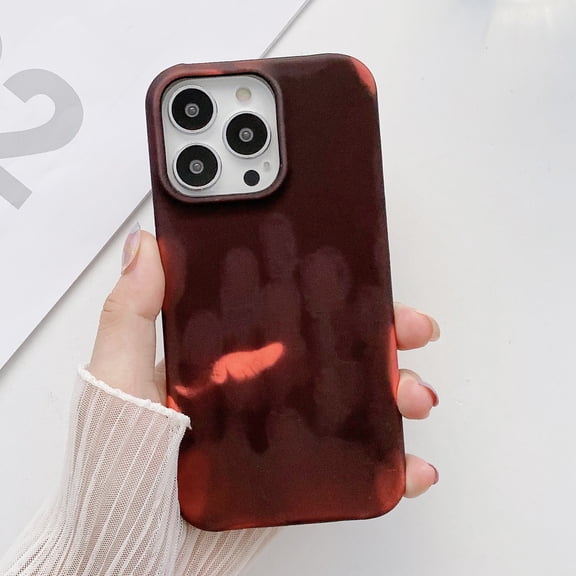 Allytech Matte Case for iPhone 15 Pro - [Drop Protection] - Ultra Thin Lightweight Shockproof Cover with Color Changing Effect for Women Men for iPhone 15 Pro, Black/Red