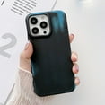 thumbnail image 1 of Allytech Matte Case for iPhone 15 Pro Max - [Drop Protection] - Ultra Thin Lightweight Shockproof Cover with Color Changing Effect for Women Men for iPhone 15 Pro Max, Black/Blue, 1 of 9