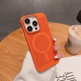 thumbnail image 1 of Allytech Mesh Hole Breathable Case for iPhone 15, [Heat Dissipation] [Precise Cutouts] Shockproof Slim & Lightweight Protective Case Compatible with MagSafe for iPhone 15 - Orange, 1 of 9