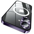 thumbnail image 1 of Allytech Metal Plating case for iPhone 16, Luxury Ultra Thin Compatible with Magsafe Wireless Charging Camera Lens Protection Anti-Drop Frosted Back Panel Cover for iPhone 16, Purple, 1 of 8