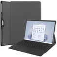 thumbnail image 1 of Allytech Microsoft Surface Pro 9 Case 13" 2022 Released, PU Leather Slim Auto Sleep Wake Flip Stand Shockproof Protective PC Back Cover for Microsoft Surface Pro 9 13-inch - Gray, 1 of 5