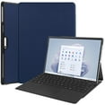 thumbnail image 1 of Allytech Microsoft Surface Pro 9 Case 13" 2022 Released, PU Leather Slim Auto Sleep Wake Flip Stand Shockproof Protective PC Back Cover for Microsoft Surface Pro 9 13-inch - Darkblue, 1 of 5