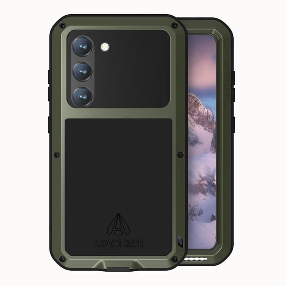 Allytech Military Grade Shockproof Case Cover for Samsung Galaxy S24 FE with Build in Screen Protector, Heavy Duty Protective Dustproof Three Layers Armor Phone Case for Galaxy S24 FE, Green