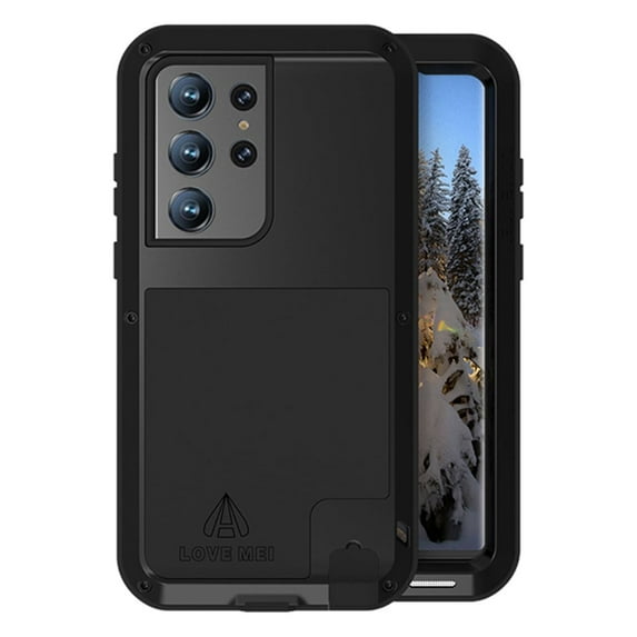 Allytech Military Grade Shockproof Case Cover for Samsung Galaxy S24 Ultra, Heavy Duty Protective Dustproof Three Layers Armor Phone Case for Galaxy S24 Ultra, Black