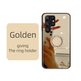thumbnail image 1 of Allytech Mirror Case for Samsung Galaxy S23 Ultra for Girls Women Makeup, Bling Rhinestone Ring Holder Finger Grip Kickstand Cover, Full Body Protection Precise Cutouts Shockproof Case - Gold, 1 of 10