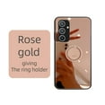 thumbnail image 1 of Allytech Mirror Case for Samsung Galaxy S24 Plus for Girls Women Makeup, Bling Rhinestone Ring Holder Finger Grip Kickstand Cover, Full Body Protection Precise Cutouts Shockproof Case - Rosegold, 1 of 10