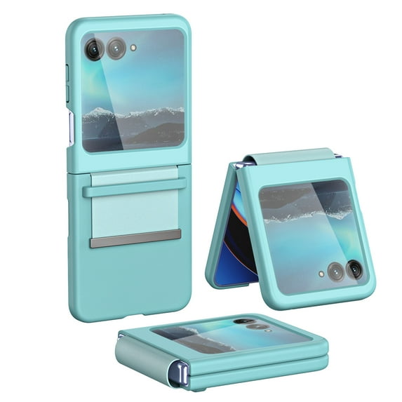 Allytech Morandi Color Case for Motorola Razr 40 Ultra, Hinge Protection Shockproof Hybrid Anti-Scratch Fashionable Phone Case for Motorola Razr 40 Ultra, Green