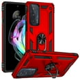 thumbnail image 1 of Allytech Moto Edge 20 Case with Stand, Ring Holder Kickstand Military Grade Shockproof Anti-scratch Protective Compatible with Car Mount Case Cover for Motorola Edge 20 -Red, 1 of 6