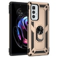 thumbnail image 1 of Allytech Moto Edge 20 Pro Case with Kickstand, Ring Holder Kickstand Military Grade Shockproof Anti-scratch Protective Compatible with Car Mount Case Cover for Motorola Edge 20 Pro -Gold, 1 of 6