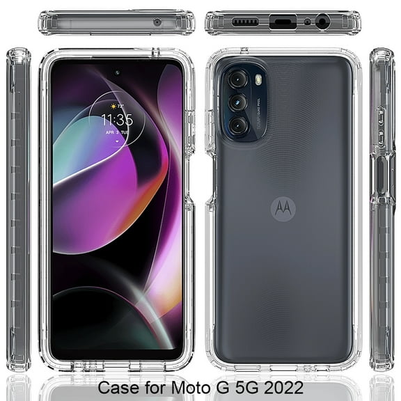 Allytech Moto G 2022 Case, Moto G 5G 2022 Case Clear, TPU Clear Transparent Shockproof Anti Yellow Protective Anti-scratch Ultra Slim Cover Shell Bumper Case for Motorola Moto G 2022 5G 6.5-Inch