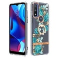 thumbnail image 1 of Allytech for Moto G Pure/ Moto G Power 2022 Case with Ring Holder Stand,Slim Shell Floral Series Bumper Anti-Scratch Shockproof Lightweight Phone Case Cover for Motorola Moto G Power 2022,Green Flower, 1 of 4