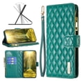 thumbnail image 1 of Allytech Moto G200 5G Case, Motorola G200 5G Wallet Case, PU Leather 9 Cards Slots 1 Zipper Pocket Folio Flip Stand Anti-scratch Shockproof Case Cover for Motorola Moto G200 5G 6.8" 2022 - Green, 1 of 5