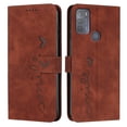 thumbnail image 1 of Allytech Moto G50 Case 6.5" - Premium PU Leather Folio Stand Shockproof Protective Cards Slots Holder Magnetic Closure Hand Wrist Wallet Cover Shell for Motorola Moto G50 - Brown, 1 of 10