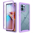 thumbnail image 1 of Allytech Motorola Edge+ (2023) Case Clear, Moto Edge Plus Case, Rugged Protective Shockproof Transparent Anti-Yellow Anti-Scratch Case Cover for Motorola Edge+ 2023 - Purple, 1 of 6