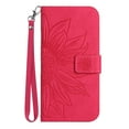 thumbnail image 1 of Allytech for Motorola Moto G Stylus 5G 2022 Case, Embossed Sunflower PU Leather Anti-Scratch Shockproof Magnetic Snap Protective Hand Strap Case for Moto G Stylus 5G 2022 (6.8 inch), Rose, 1 of 8