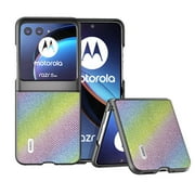 Allytech Motorola Razr+ 2024 Case Glitter Bling, Luxury Sparkly Diamond Back Cover Shockproof Slim Fit Lightweight Phone Case for Motorola Razr+ 2024 - Rainbow