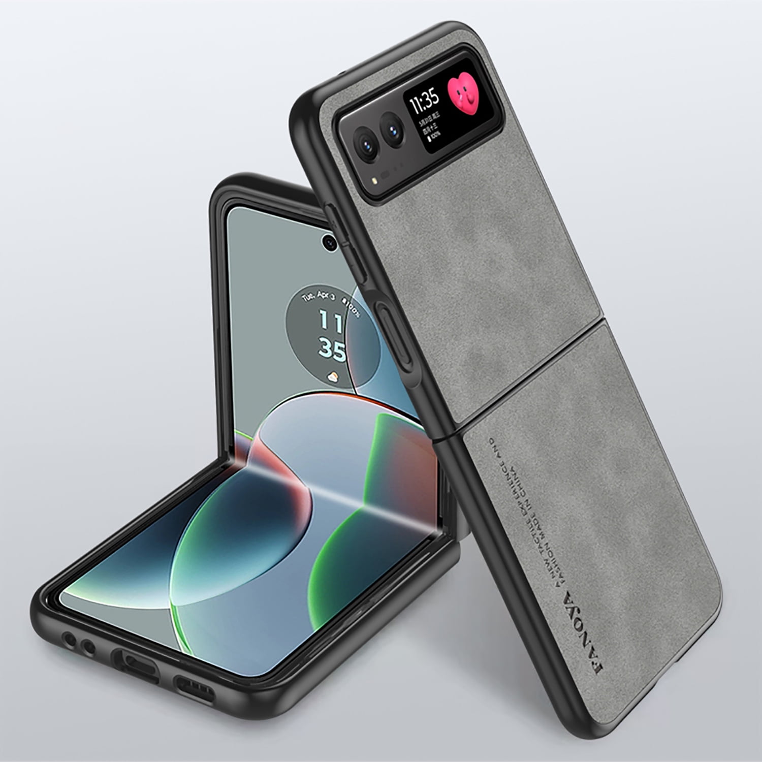 Allytech Motorola Razr+ 2024 Case, Ultra Slim Lightweight Luxury PU ...