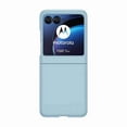 thumbnail image 1 of Allytech Motorola Razr 40 Ultra Case with Screen Protector, Slim Fit Shockprofo Hybrid PC Bumper Shock Resistant Lightweight Bumper Case Cover for Motorola Razr 40 Ultra - Skyblue, 1 of 7