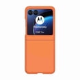 thumbnail image 1 of Allytech Motorola Razr 40 Ultra Case with Screen Protector, Slim Fit Shockprofo Hybrid PC Bumper Shock Resistant Lightweight Bumper Case Cover for Motorola Razr 40 Ultra - Orange, 1 of 7
