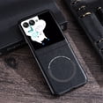 thumbnail image 1 of Allytech for Motorola Razr 40 Ultra MagSafe Case, Compatible with MagSafe Charging, Premium PU Leather Back TPU Edges Drop Proof Anti-Scratch Slim Case Cover for Motorola Razr 40 Ultra 5G 2023, Black, 1 of 6