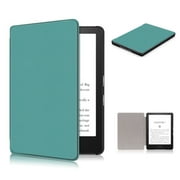 Allytech New Case for Kindle Paperwhite 11th Gen 6.8 2021,Premium PU Leather Shell with Auto Sleep Wake PC Hard Cover for Paperwhite 202111th Gen Signature Edition/Kids E-Reader, Darkgreen