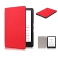 thumbnail image 1 of Allytech New Case for Kindle Paperwhite 11th Gen 6.8" 2021,Premium PU Leather Shell with Auto Sleep Wake PC Hard Cover for Paperwhite 2021(11th Gen) Signature Edition/Kids E-Reader, Red, 1 of 4