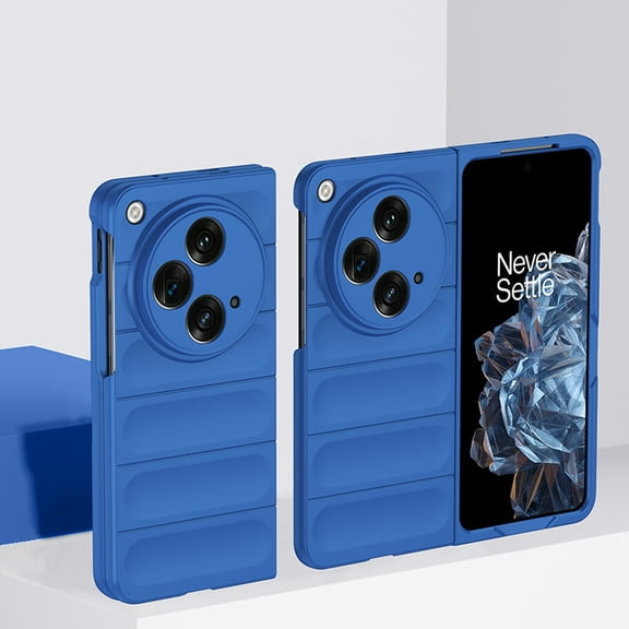 Allytech for OnePlus Open Ultra Slim Case, Fashion Rugged Colorful Case for Women Men, Camera Lens Protection Shockproof Non-Slip Solid Hard PC Shell for OnePlus Open 7.82 Inch 2023 - Blue
