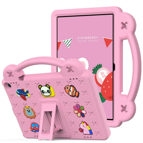 Allytech Onn 10.1" Gen 3 Case 2022 Model 100071485, Kids Friendly Soft EVA Foam Heavy Duty Protection Stand Handle Cute Design Case Cover for Walmart Onn 10.1" 100071485 -Pink