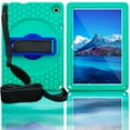 thumbnail image 1 of Allytech Onn. 10.1 Inch Tablet Case Gen 3 (2022 Model 100071485), Onn. 10.1" Case, Heavy Duty Shockproof Kids Friendly Kickstand Shoulder Strap Case Cover for Onn. 10.1" 2022 - Green, 1 of 9