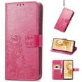 thumbnail image 1 of Allytech PU Leather Case for Google Pixel 6 Pro 2021 Wallet Cover with Kickstand, Folio Flip Wristlet Shockproof ID Credit Card Slots Holder Magnetic Snap Emboosed Case for Pixel 6 Pro 5G 6.7", Rose, 1 of 4