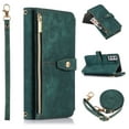 thumbnail image 1 of Allytech PU Leather Case for Samsung Galaxy S22 Plus 5G 2022, Removable Adjustable Crossbody Shoulder Strap [9 Card Holders] Lanyard Purse Stand Wallet Cover for Samusng S22 Plus 6.6 inch, Darkgreen, 1 of 6