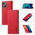 thumbnail image 1 of Allytech PU Leather Slim Wallet Case for iPhone 15, Kickstand Magnetic Closure Cover with Card Slots & Cash Pocket, Full Body Protection Soft TPU Shockproof Case for Women Men, Red, 1 of 9