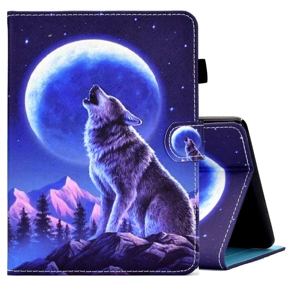 Allytech Paperwhite Case 11th Generation 2021, Kindle Paperwhite 2021 Case, Slim Fit PU Leather Kickstand Protective Shockproof Case Cover for Amazon Kindle Paperwhite 2021 - Wolf