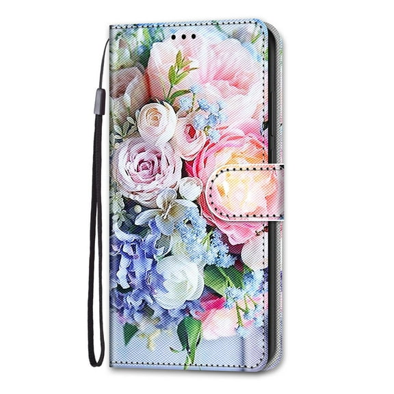 Allytech Phone Case for Google Pixel 6 Pro, Premium PU Leather Luxury Fashion Flip Cover for Girls Women Shockproof Protective Cards Slots Wallet Case Cover for Google Pixel 6 Pro - Blossom