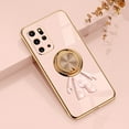 thumbnail image 1 of Allytech Phone Case for Samsung Galaxy S20 Plus 6.7 inch,Luxury Plating 3D Astronaut Design Stylish Soft Silicone Ring Holder Shockproof Slim Back Case Cover,Lightpink, 1 of 9
