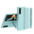 thumbnail image 1 of Allytech Phone Case for Samsung Galaxy Z Fold 6 with Stylus Pen and Holder, Kickstand Shockproof Anti-Scratch Drop Protection Hinge Protective Back Case Cover for Samsung Galaxy Z Fold 6 - Iceblue, 1 of 10