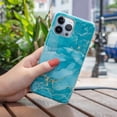 thumbnail image 1 of Allytech Phone Case for iPhone 13 Pro Max 6.7 inch,Marble Stone Design Pattern,IMD Technology Protective Shockproof Soft TPU Slim Back Cover.For iPhone 13 Pro Max,B, 1 of 5