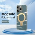 thumbnail image 1 of Allytech Plated Case for iPhone 14 Pro Compatible with MagSafe, Magnetic Ring Kickstand Slim Lightweight Cover with Lens Protector, Luxury Soft TPU Shockproof Case for Women Men - Grayblue, 1 of 9